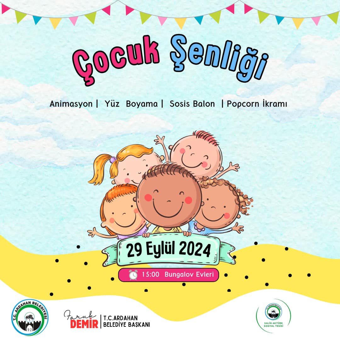 ARDAHAN BELEDİYESİ’NDEN ÇOCUKLARA ÖZEL ŞENLİK